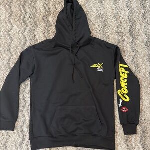 Black and yellow Chrome Hearts hoodie